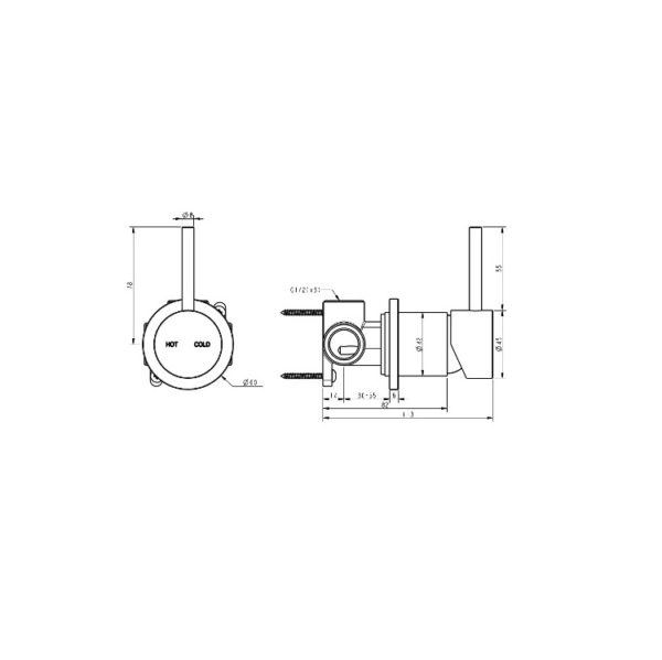 Cioso Shower Mixer Spec – Pin Up BB