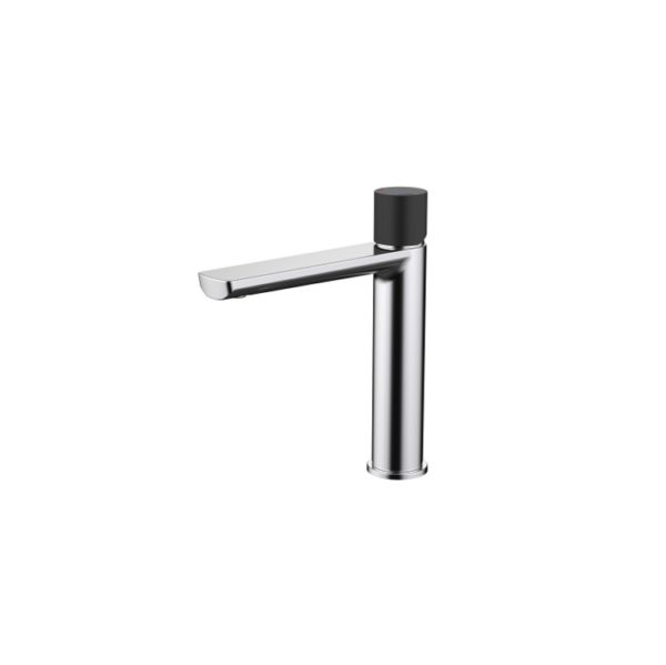 Finesa Mid Rise Vessel Mixer Chrome Black BB