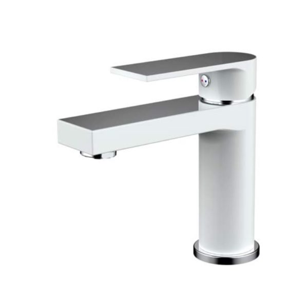 Kiato Basin Mixer White & Chrome BB