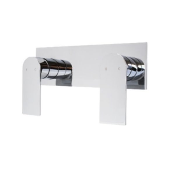 Kiato Dual Shower Mixer White and Chrome BB