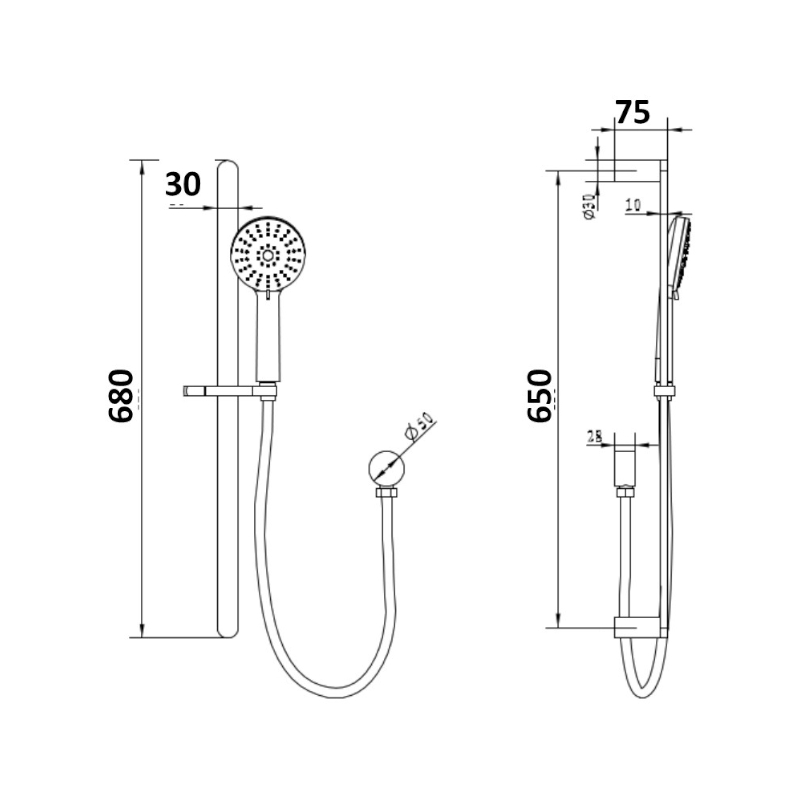 millennium-akemi-rail-shower_specs
