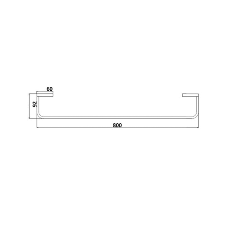 millennium-inis-single-towel-rail-800mm_specs