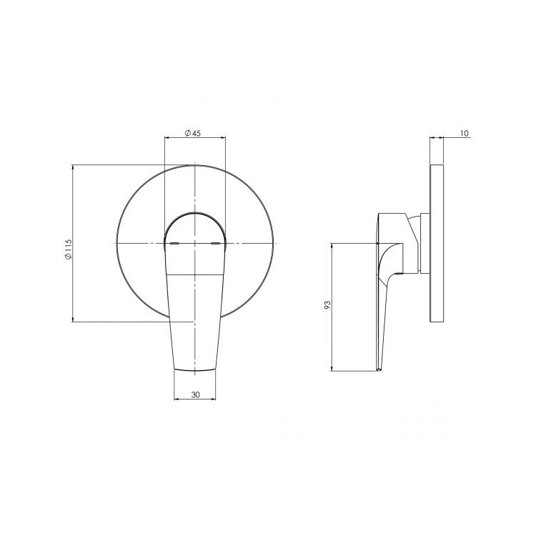 Phoenix Arlo Shower / Wall Mixer Trim Kit Only 151-7805-00