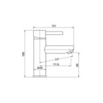 Mixx Cocoa Amane Basin Mixer 11SL650CL