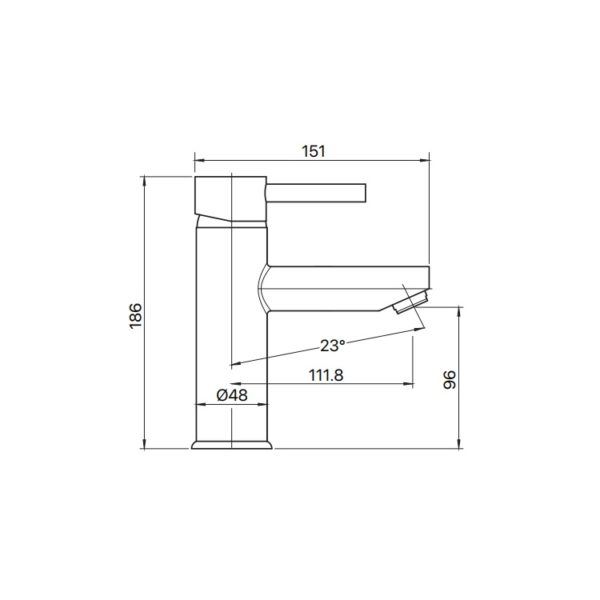 Mixx Cocoa Amane Basin Mixer 11SL650CL