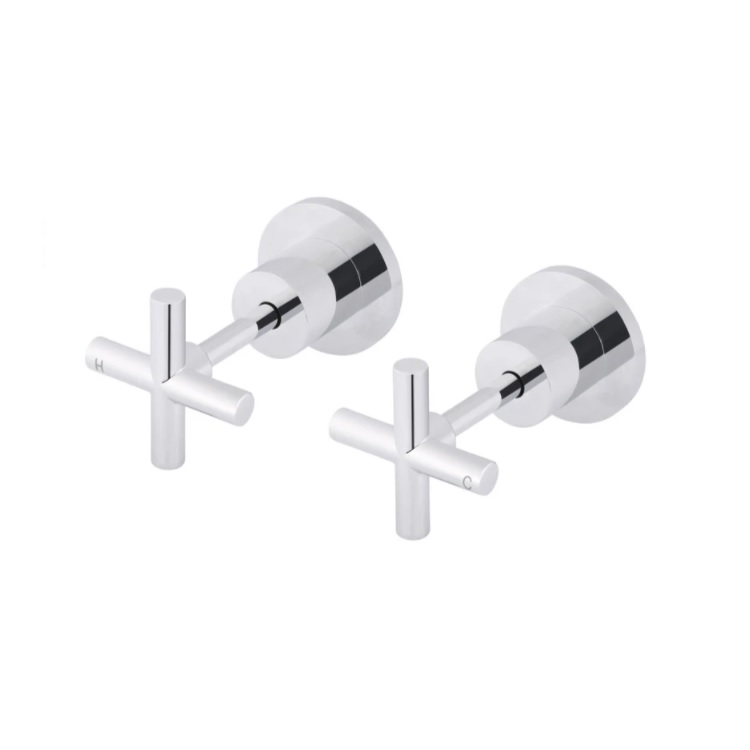 ROUND-CROSS-HANDLE-JUMPER-VALVE-WALL-TOP-ASSEMBLIES-CHROME-BB