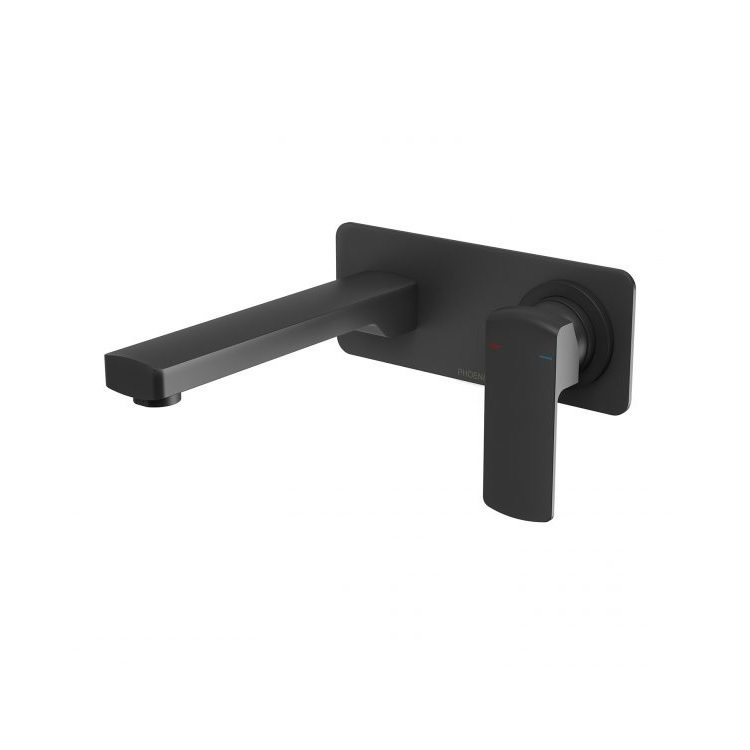 Teva-Wall-Basin-Bath-Mixer-Set-200mm-Trim-Kit-Only-matte-black