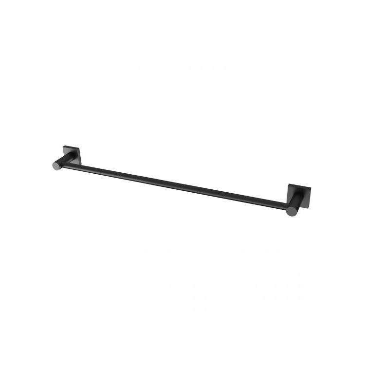 radii-single-towel-rail-600mm-square-plate-matte-black