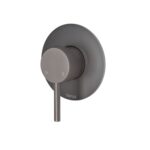 Fienza Axle Wall Mixer Large Round Plate Gun Metal