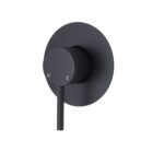 Fienza Axle Wall Mixer Large Round Plate Matte Black