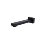 BUK Eckig Square Bath Spout 180mm Matte Black