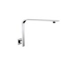 BUK Eckig Square Curve Wall Shower Arm Chrome