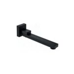 BUK Eckig Square Swivel Bath Spout Matte Black