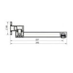BUK Eckig Square Swivel Bath Spout Spec