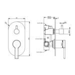BUK Iris Diverter Shower Mixer BKM805 Spec