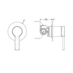 BUK Iris Wall Mixer BKM804 Spec