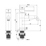 BUK Morgan Rund Basin Mixer BKM2502 Spec