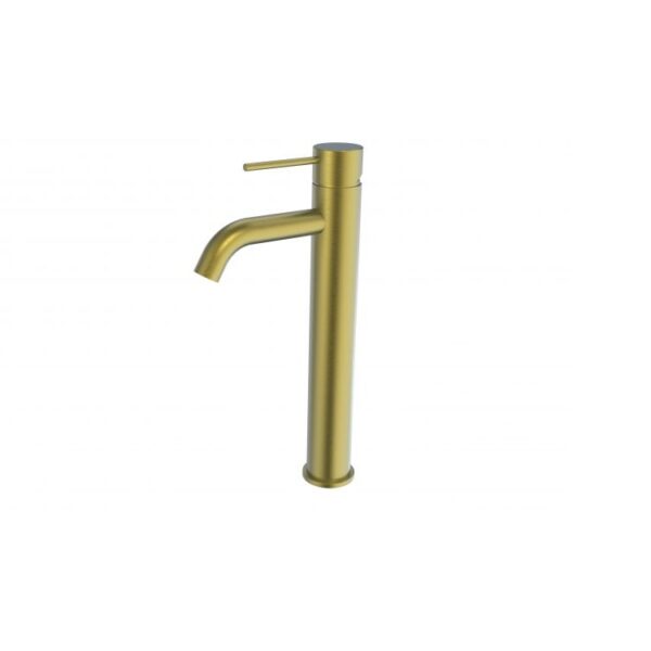 BUK Morgan Rund Tower Basin Mixer Brushed Gold