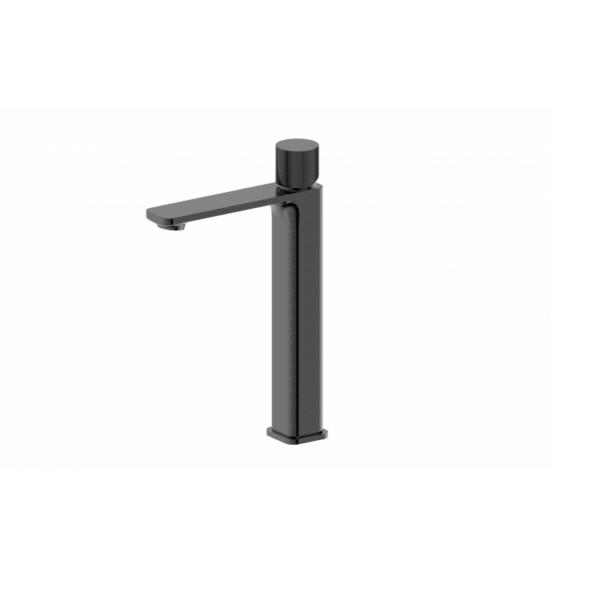 BUK Qi Kasten Tower Basin Mixer Brushed Gunmetal
