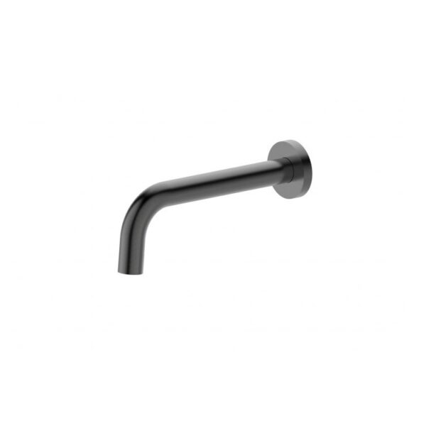 BUK Rund Round Bath Spout 200mm Brushed Gun Metal