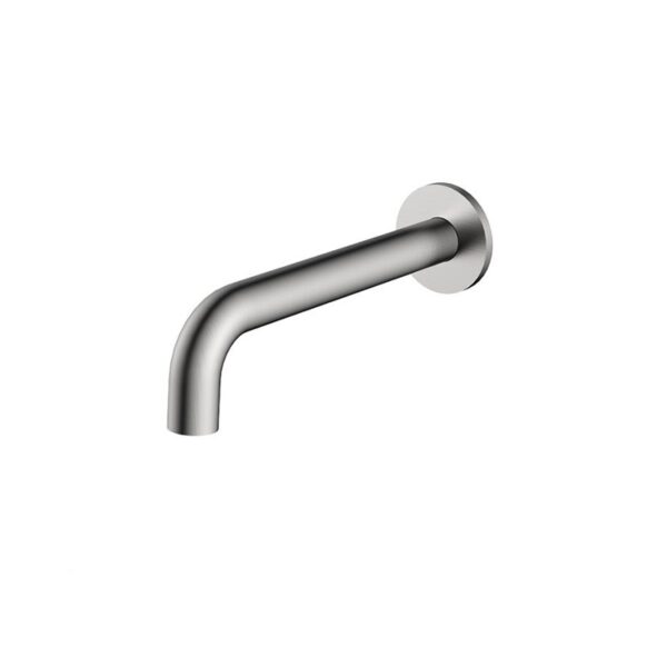 BUK Rund Round Bath Spout 200mm Brushed Nickel