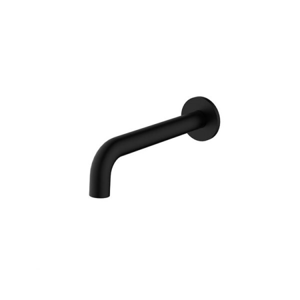 BUK Rund Round Bath Spout 200mm Matte Black