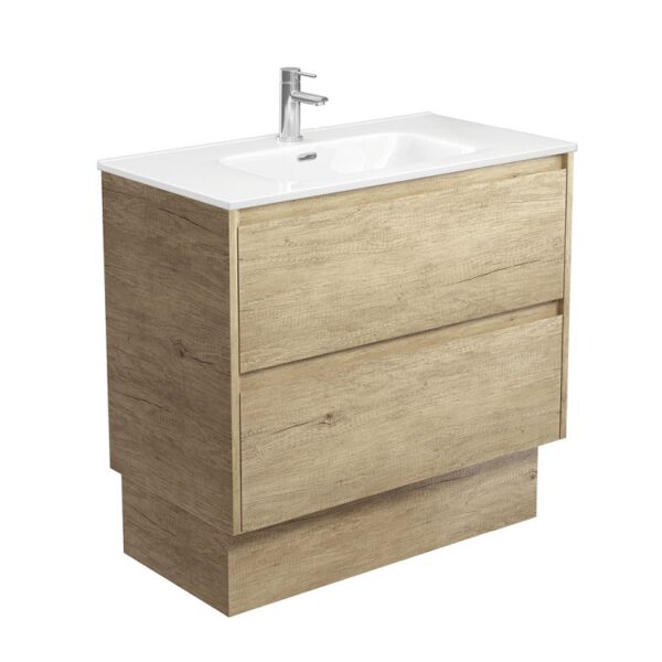 Fienza Joli Amato Scandi Oak Vanity On Kick JOL90BSK