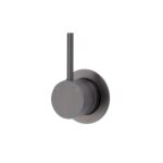 Fienza Kaya Up Wall Mixer Small Round Plate Gun Metal