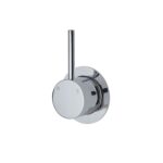 Fienza Kaya Up Wall Mixer Small Round Plate Chrome