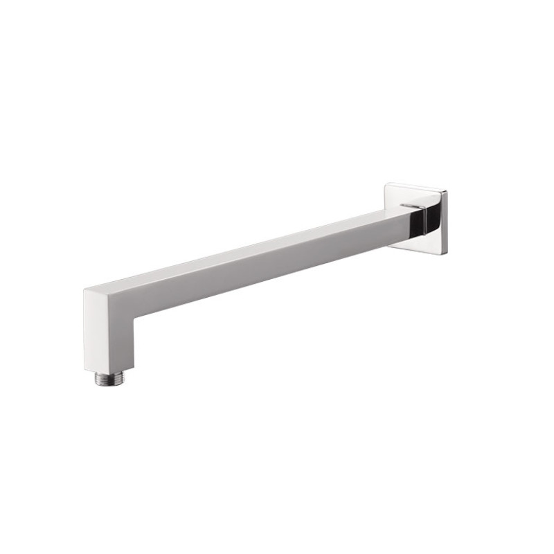 BUK Eckig Square Wall Shower Arm Brushed Gun Metal