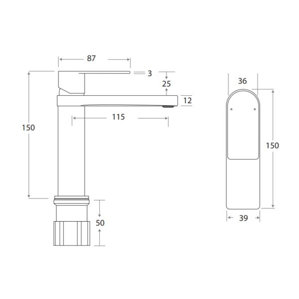 ADP Cosmopolitan Basin Mixer Spec