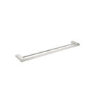 Nero Bianca Double Towel Rail 800MM Brushed Nickel