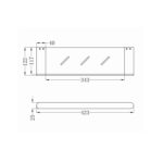 Nero Bianca Metal Shelf Spec