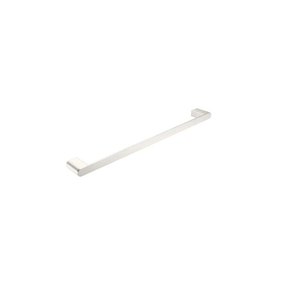 Nero Bianca Single Towel Rail 600MM Brushed Nickel