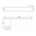 Nero Bianca Toilet Roll Holder Spec