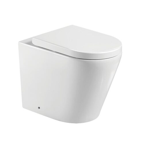Fienza Isabella Wall Faced Toilet Suite GEBERIT Sigma In-Wall Cistern No Button