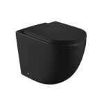 Fienza Koko Matte Black Rimless Wall Faced Suite