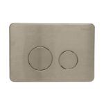Fienza R&T PVD Brushed Nickel Round Button Flush Plate
