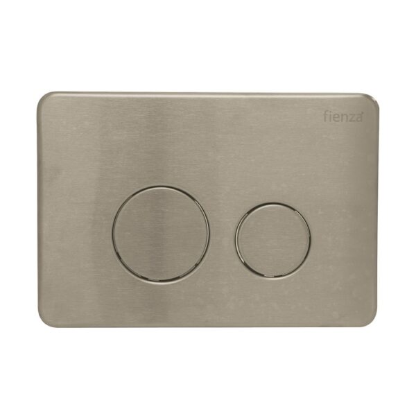 Fienza R&T PVD Brushed Nickel Round Button Flush Plate