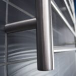 Radiant Heated Towel Rail RTR08 7 Bar Round Satin Brushed