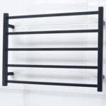 Radiant Heated Towel Rail STR03 Matte Black