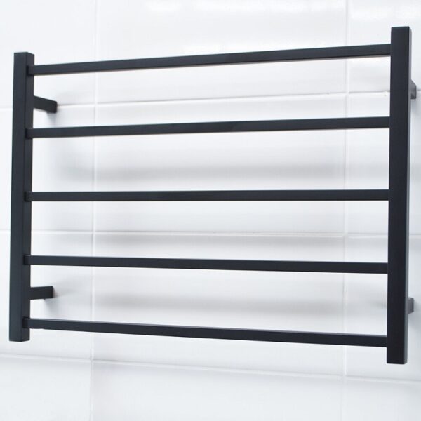 Radiant Heated Towel Rail STR03 Matte Black