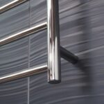 Radiant Heated Towel Rail RTR08 7 Bar Round Mirror Polished