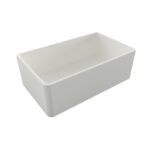 Turner Hastings Novi 75 x 46 Fine Fireclay Matte White Butler Sink NO753FS-MW