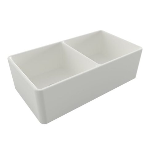 Turner Hastings Novi 85 x 46 Fine Fireclay Matte White Butler Sink NO853FS-MW