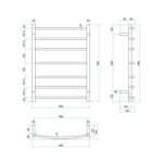 Thermogroup Ladder Heated Towel Rail BC44M Spec