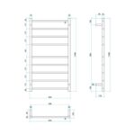 Thermogroup Ladder Heated Towel Rail BS46M Spec