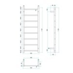 Thermogroup Ladder Heated Towel Rail SR17M Spec