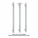 Thermogroup Vertical Heated Towel Rail VS900H Polished Stainelss Steel