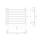 Thermogroup Ladder Heated Towel Rail SR93M Spec